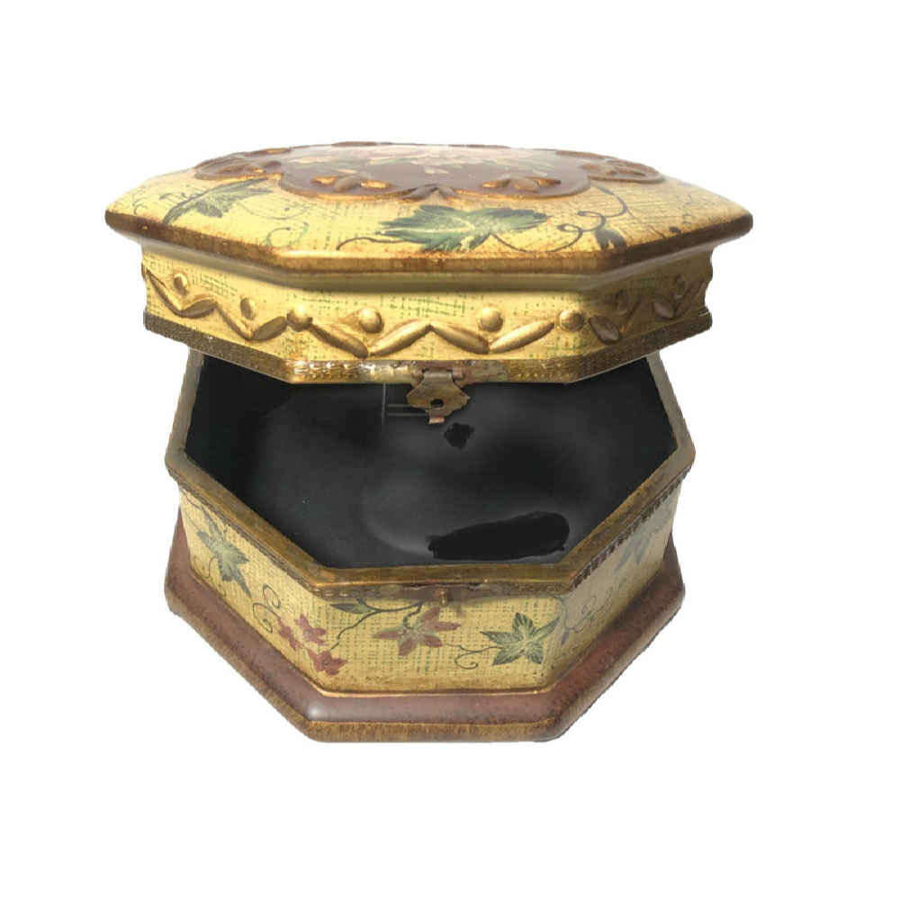 Price and Buy Porcelain Jewelry Box Handcrafted With Cream Vintage Style - Image 3