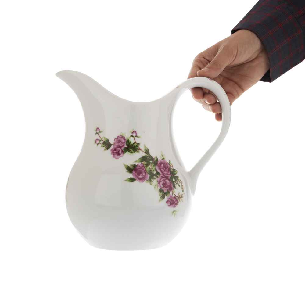 Price and Buy Porcelain Pitcher Floral Design Rose - Image 4