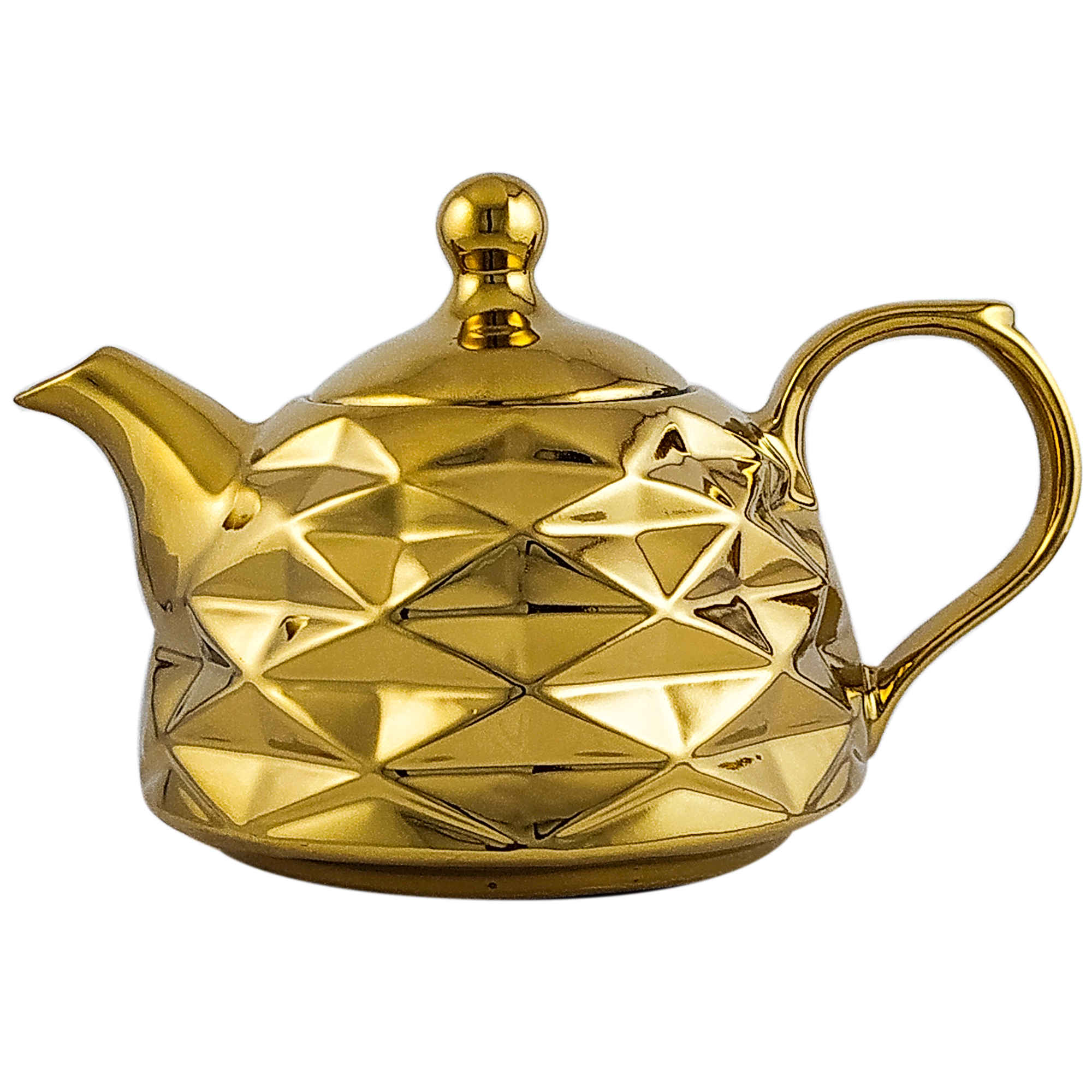 Price and Buy Porcelain Teapot with Geometric Design