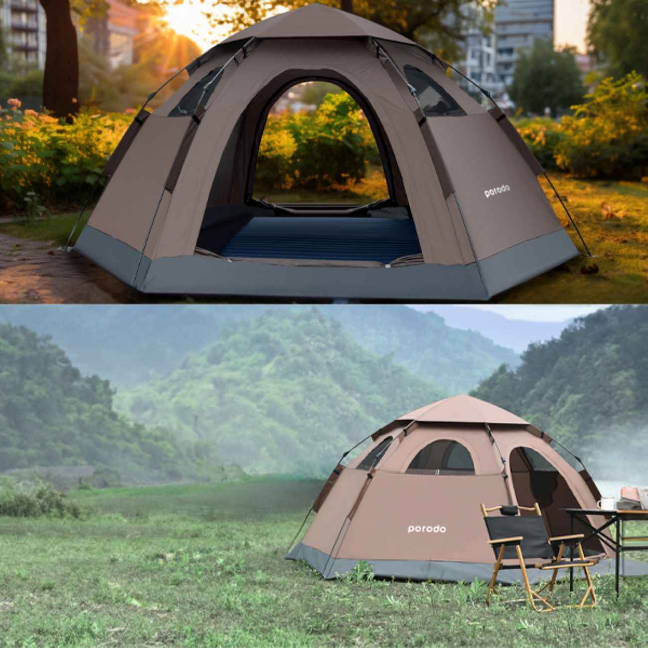Price and Buy Porodo Camping Tent for 3-4 Person Waterproof for Hiking - Image 3