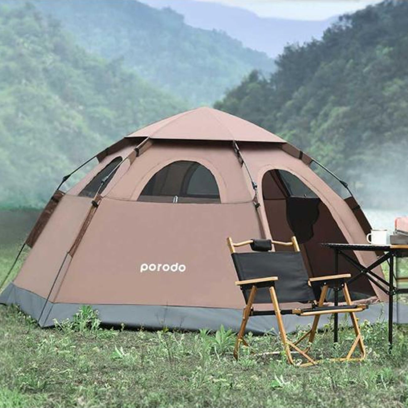 Price and Buy Porodo Camping Tent for 3-4 Person Waterproof for Hiking - Image 4