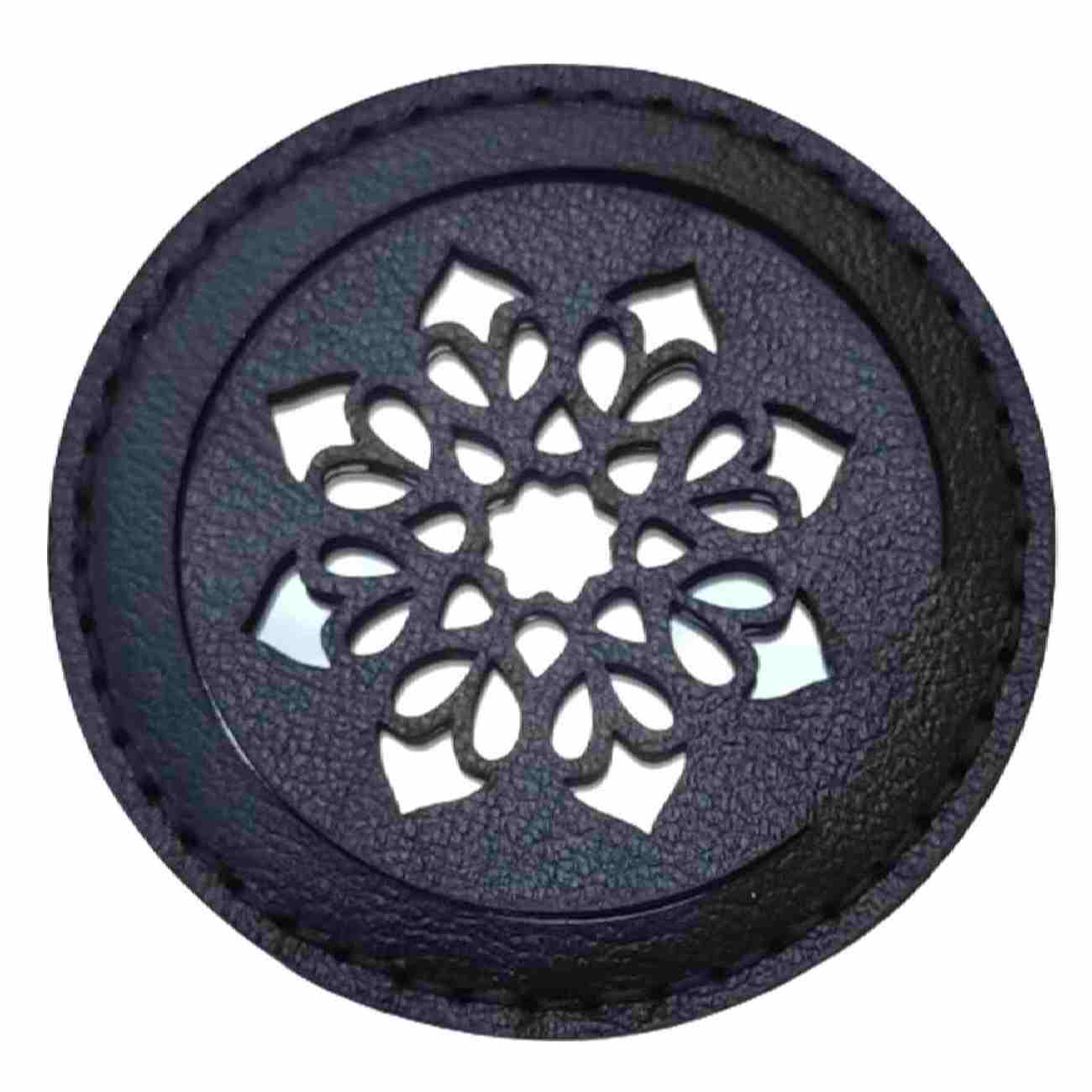 Price and Buy Portable Pocket Mirror with Persian Inspired Leather Design