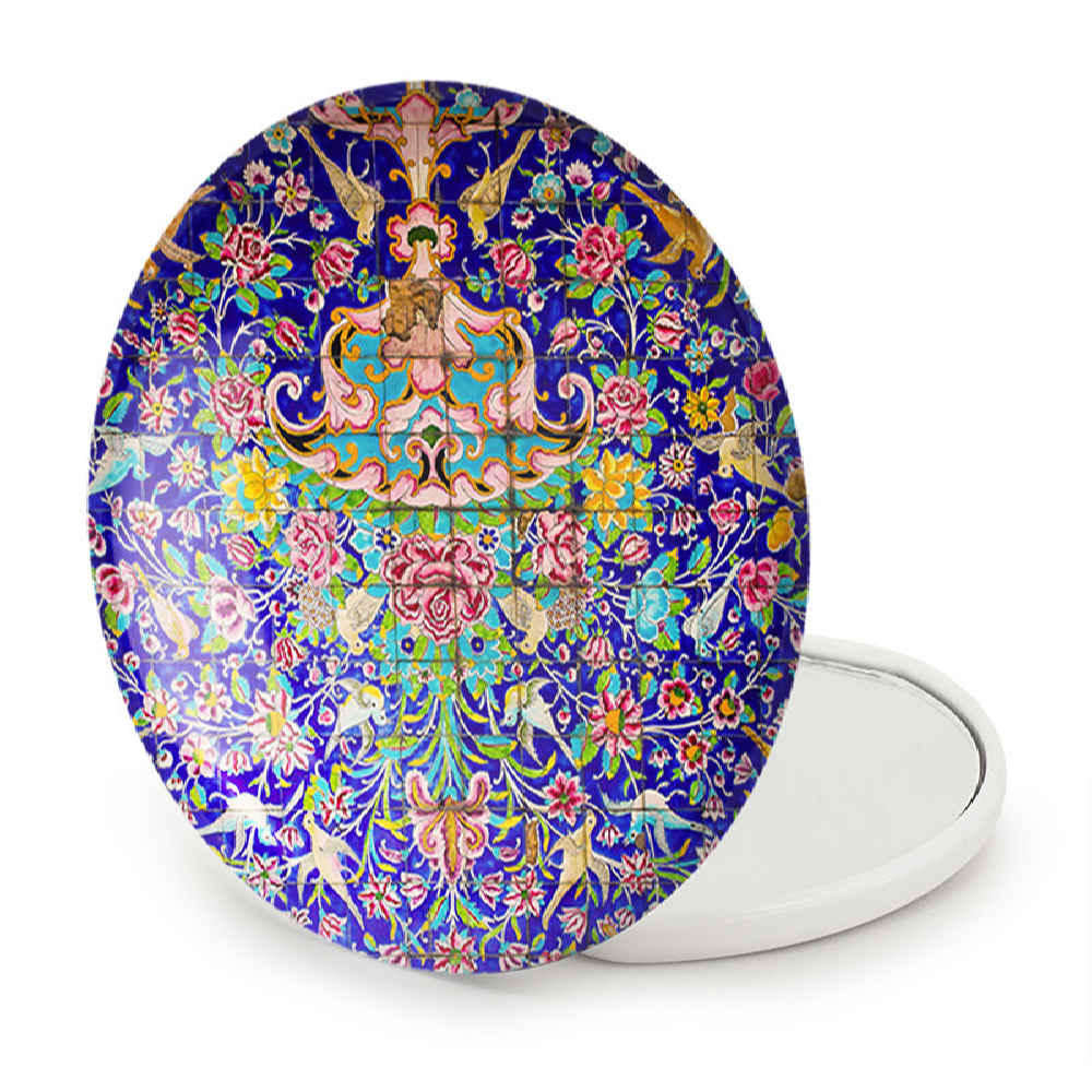 Price and Buy Portable Pocket Mirror with Persian Inspired Zarin Design - Image 4