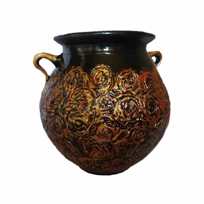 Price and Buy Pottery Canister Jar – Handcrafted Model Atashkar - Image 3