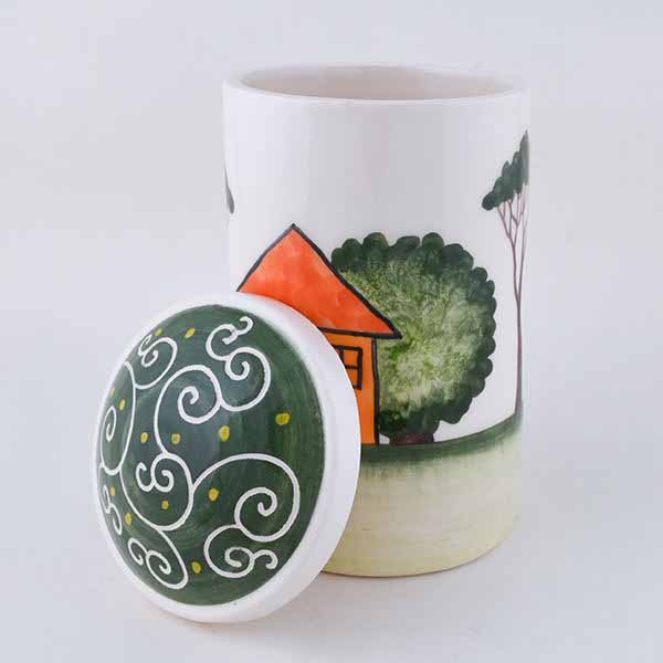 Price and Buy Pottery Canister Jar – Handcrafted Model Summer - Image 3