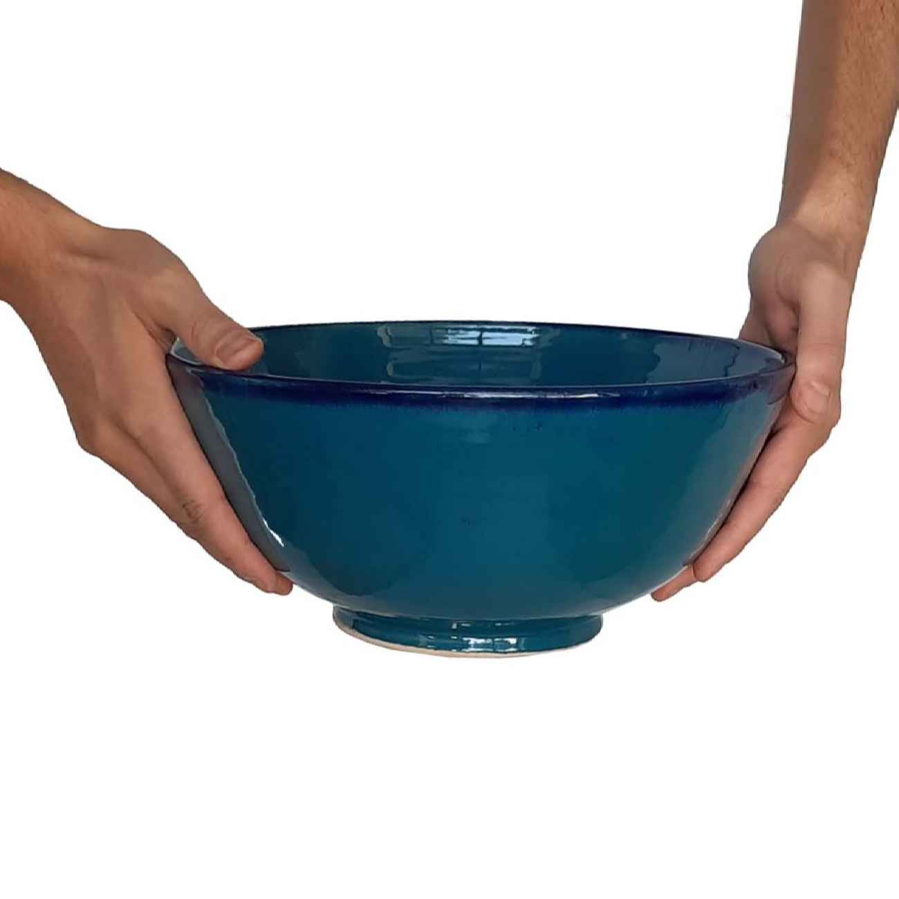 Price and Buy Pottery Dizi Bowl – Versatile for Abgoosht, Yogurt, Soup and Noodles Lovers | Blue - Image 3