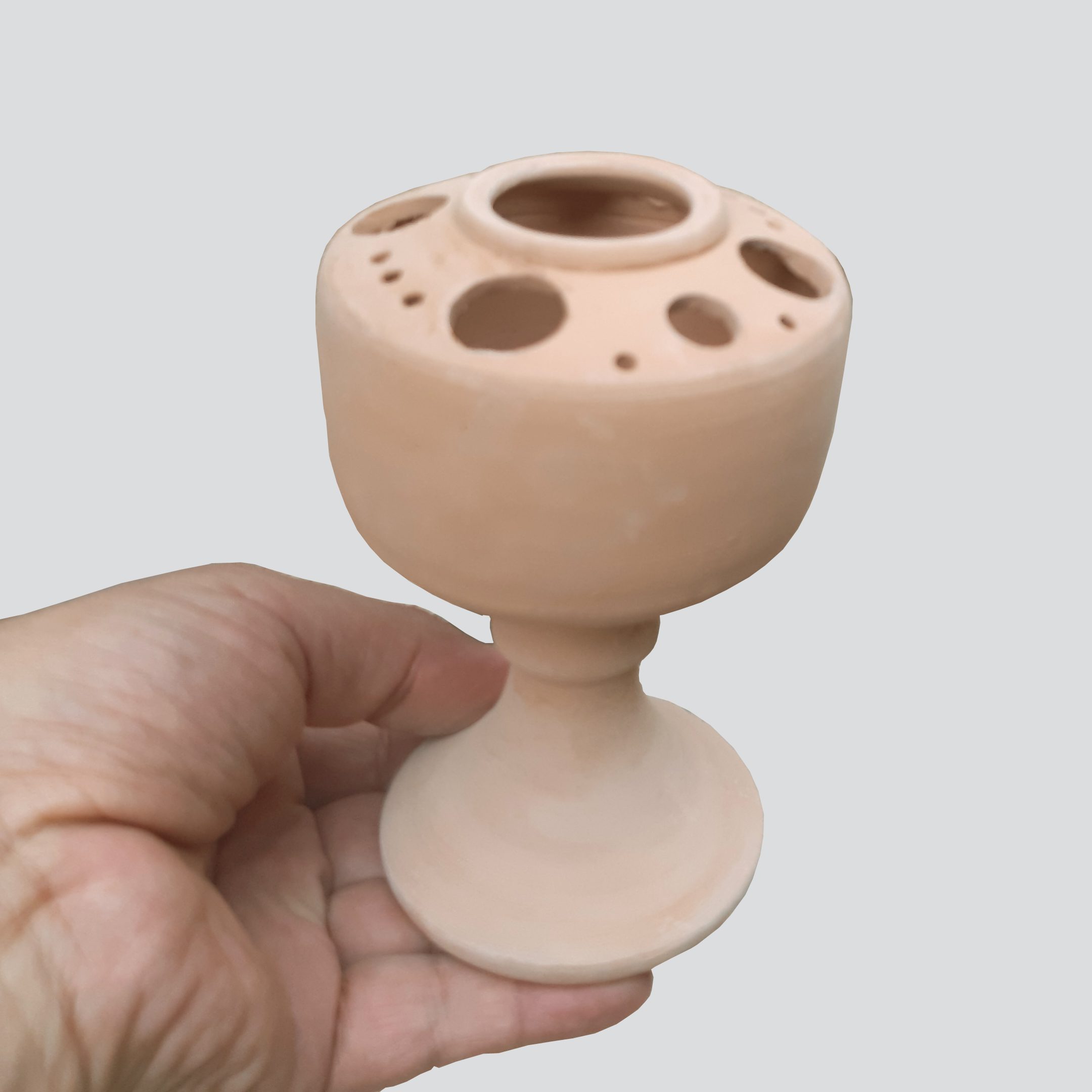 Price and Buy Pottery Footed Makeup Brush Holder Artistic Handcrafted - Image 3