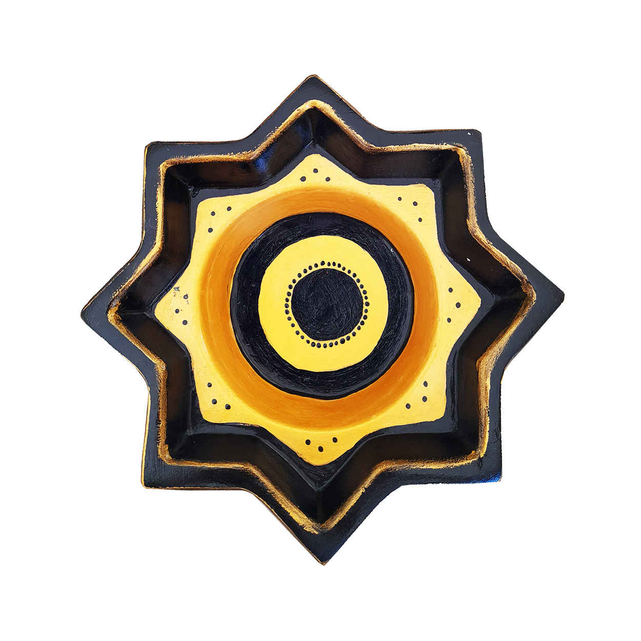 Price and Buy Pottery Haft-seen Set Dishes Leaf Design with Mirror for Nowruz - Image 4