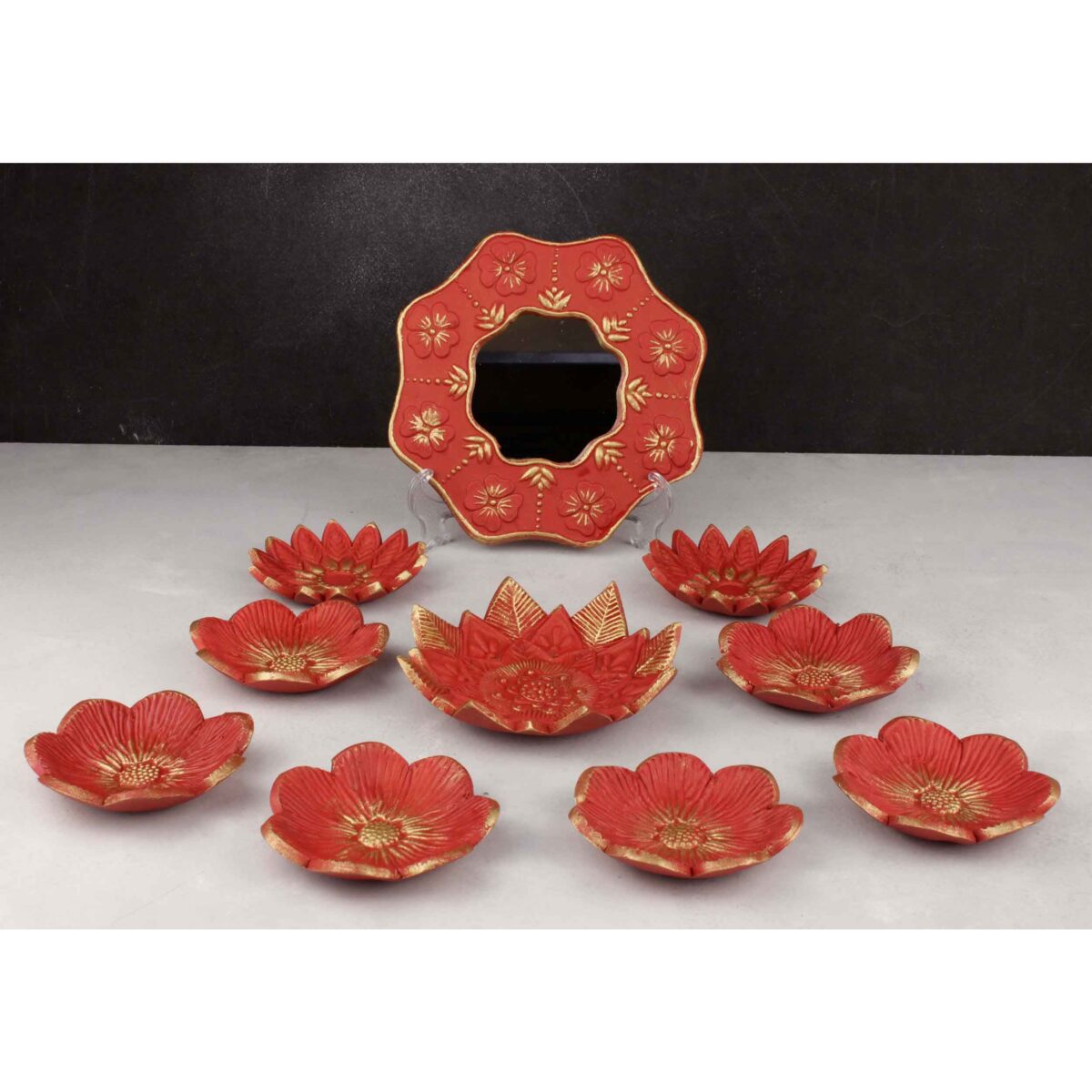 Price and Buy Pottery Haft-seen Set with Mirror Suitable for Persian New Year - Image 7