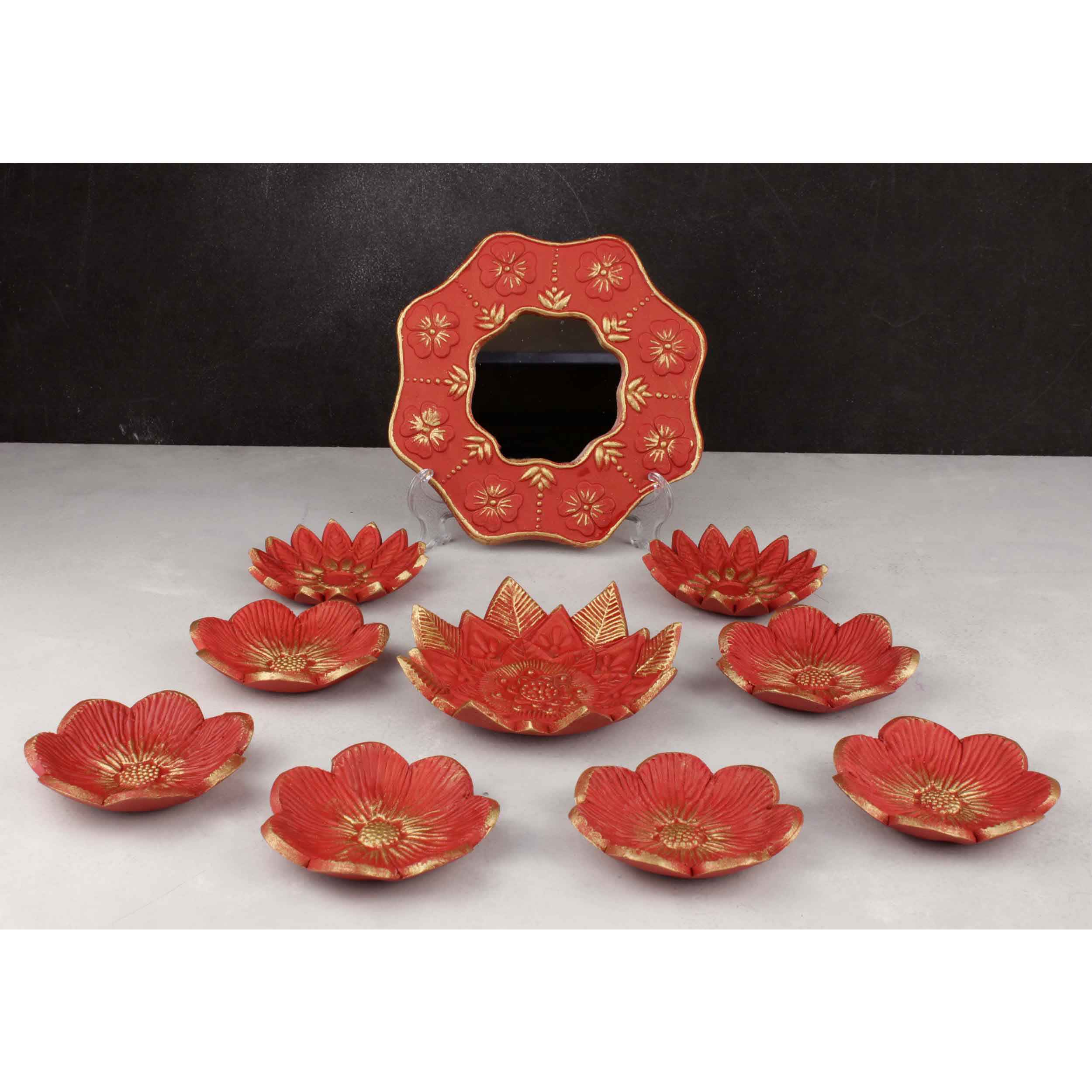 Price and Buy Pottery Haft-seen Set with Mirror Suitable for Persian New Year - Image 7