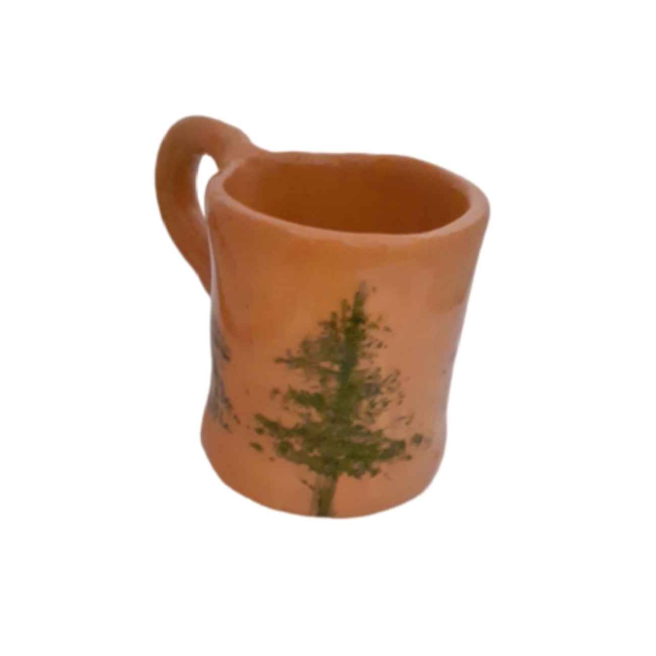 Price and Buy Pottery Mug – Handcrafted Ideal for Tea & Coffee with Pine Tree Design - Image 4