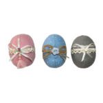 Price and Buy Pottery Painted Egg for Iranian Nowruz Celebration, Decorated with Ribbon (Pack of 3)