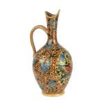 Price and Buy Pottery Pitcher and Glass Set with Bird & Flower Design in Turquoise Set of 3 - Image 3