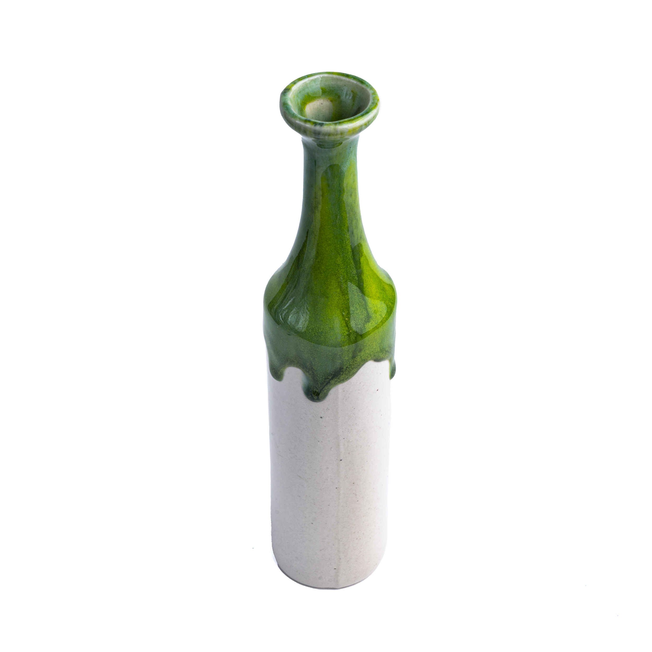 Price and Buy Pottery Single Stem Vase – Handmade & Aesthetic Gift with Drip Glaze Design - Image 3