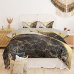 Price and Buy Premium Double Bedding Collection in Marble Design – 6 Piece Set