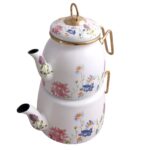 Price and Buy Premium Enamel Tea Kettle Set – Includes Matching Teapot Suitable for Daily Use - Image 4