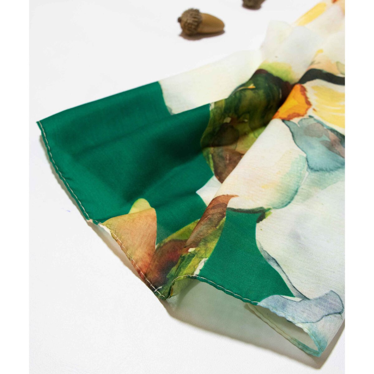 Price and Buy Printed Shawl for Women Artistic & Lightweight Blue Abstract Design - Image 3