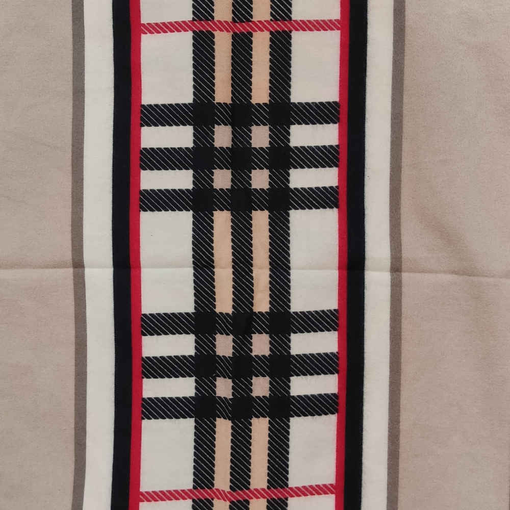 Price and Buy Printed Shawl for Women Artistic & Lightweight Tartan Design - Image 3