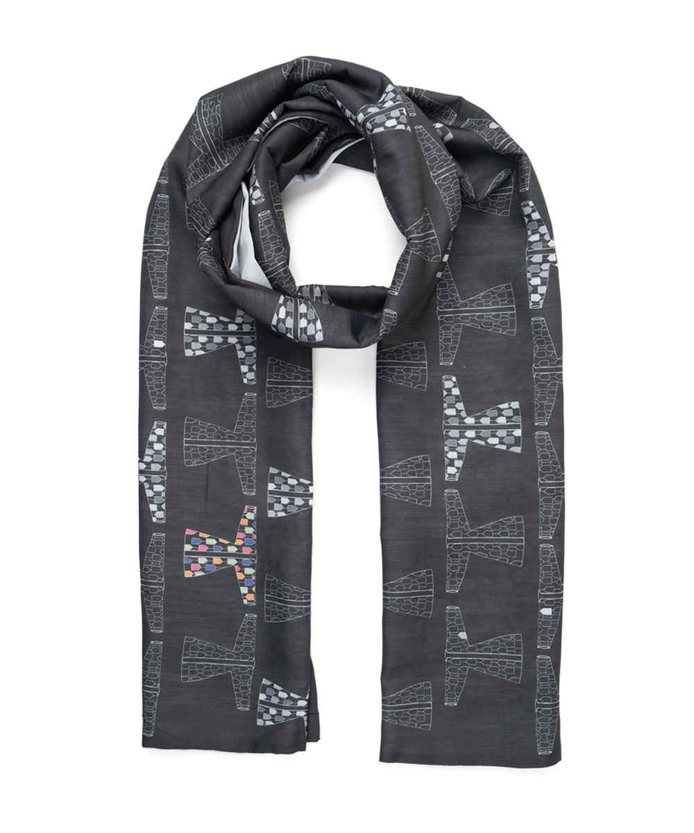 Price and Buy Printed Shawl for Women Double Sided Artistic Gray - Image 5
