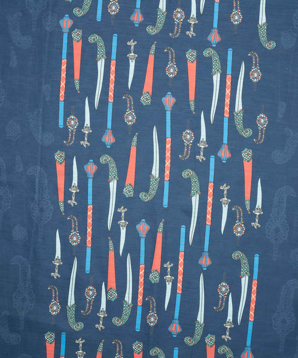 Price and Buy Printed Shawl for Women Double Sided Artistic Khanjar - Image 3