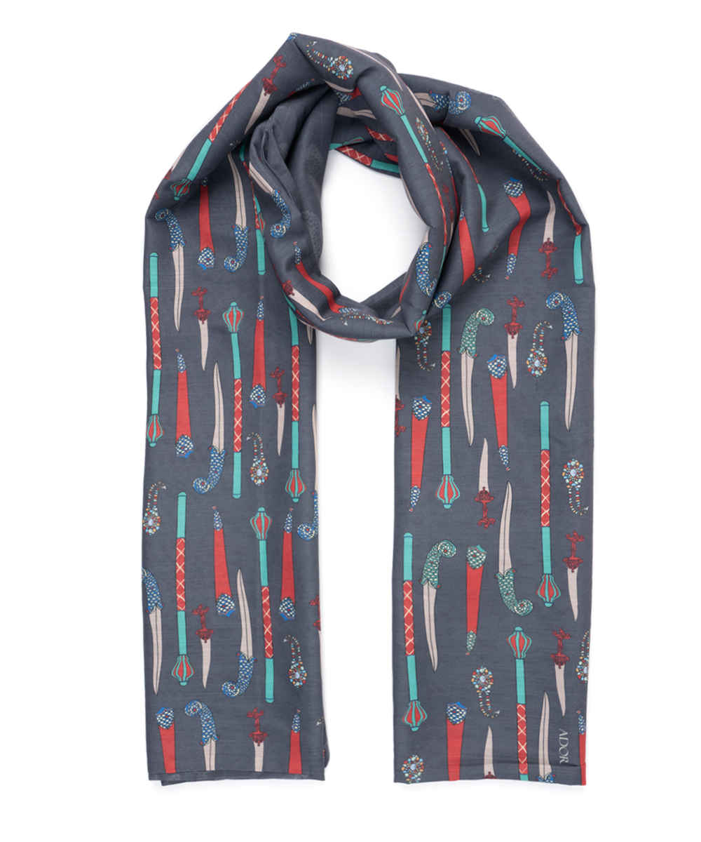 Price and Buy Printed Shawl for Women Double Sided Artistic Khanjar - Image 7