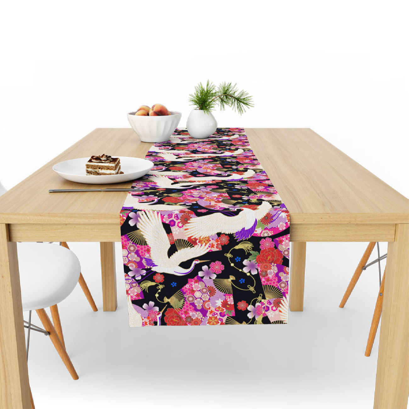 Price and Buy Printed Table Runner with Velvet Floral - Image 3