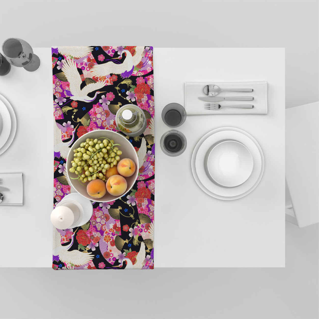 Price and Buy Printed Table Runner with Velvet Floral - Image 7