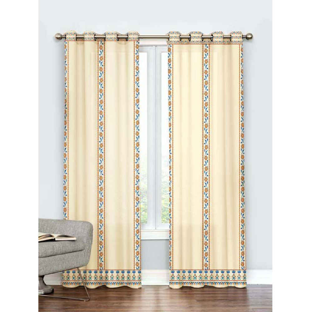Price and Buy Printed Velvet Eyelet Curtain – Dorra