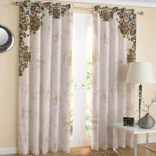 Price and Buy Printed Velvet Eyelet Curtain