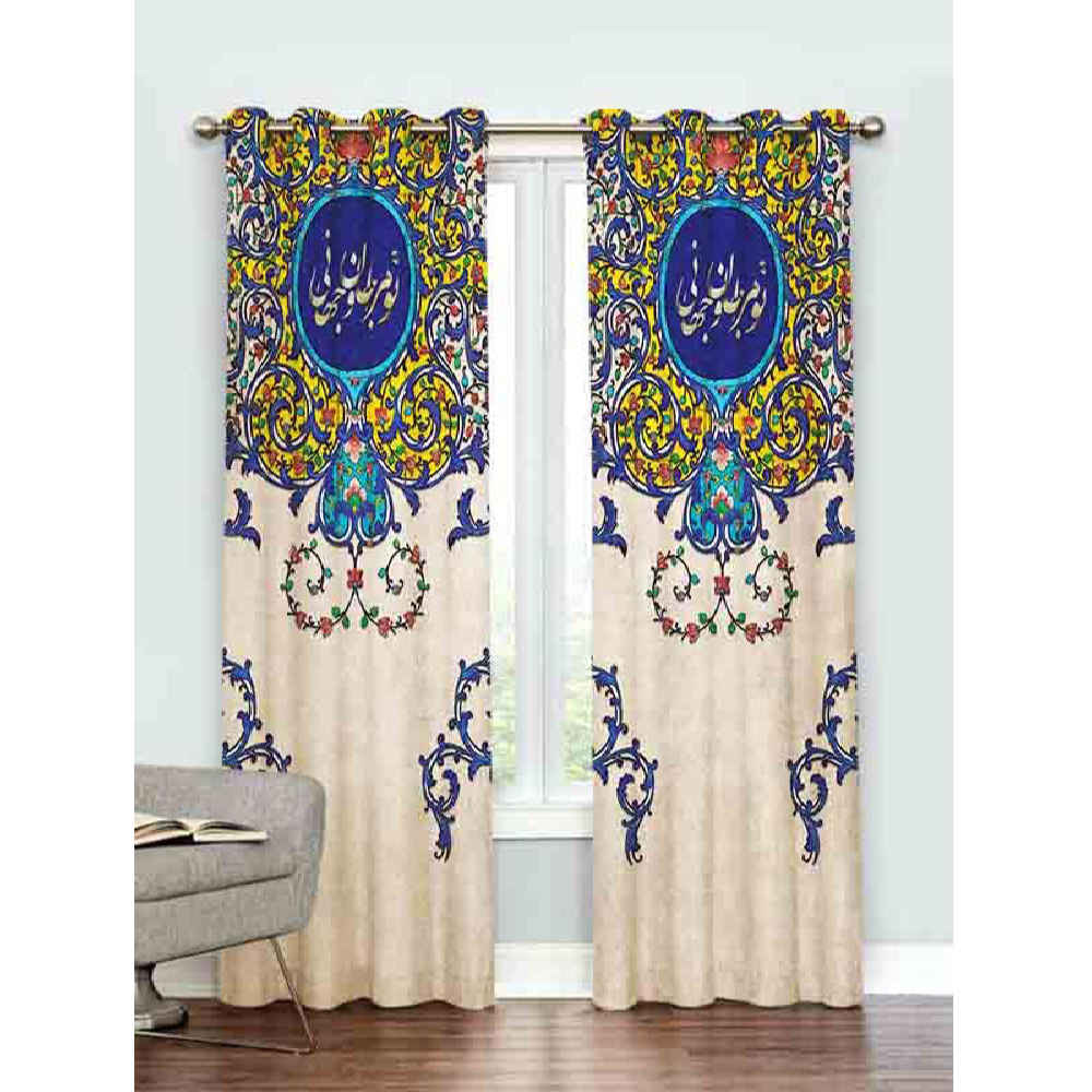 Price and Buy Printed Velvet Persian Eyelet Curtain – Calligraphy Jan o Jahan