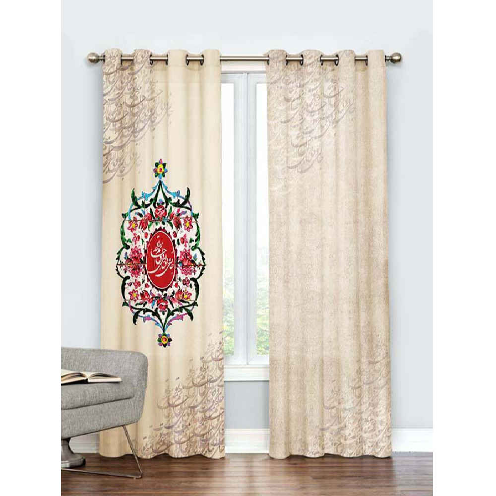 Price and Buy Printed Velvet Persian Eyelet Curtain – Calligraphy Nastaligh