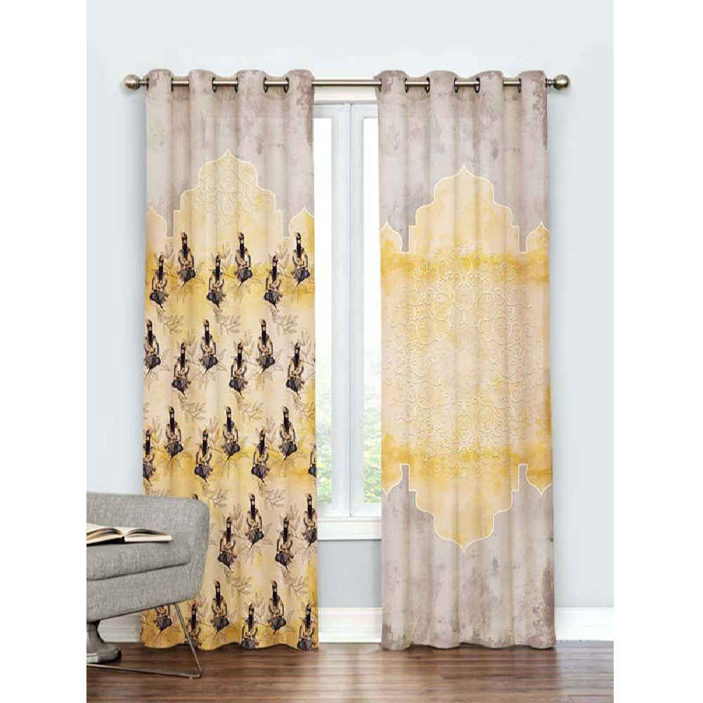 Price and Buy Printed Velvet Persian Eyelet Curtain – Qajari