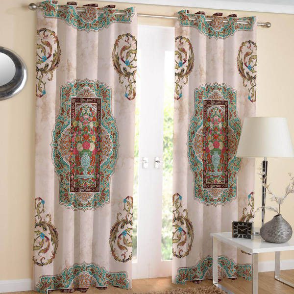 Price and Buy Printed Velvet Persian Eyelet Curtain – Turquoise_68f6c07848353.jpeg Price and Buy Printed Velvet Persian Eyelet Curtain – Turquoise
