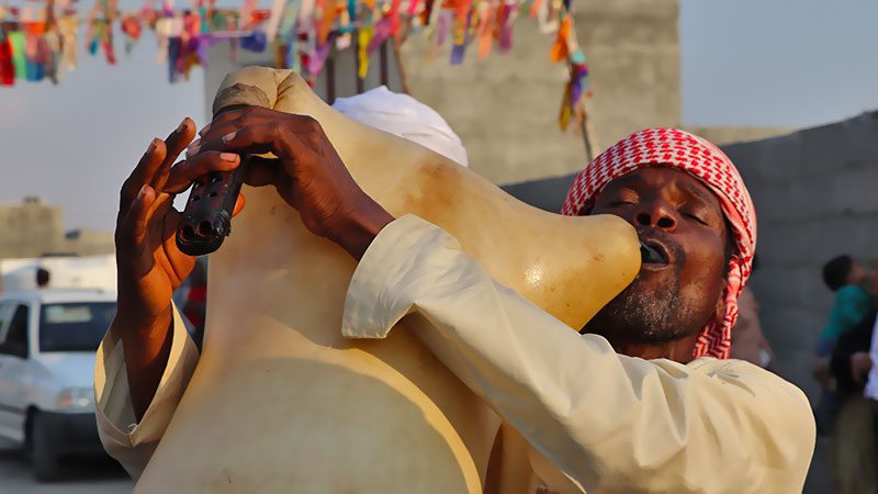 Price and Buy Professional Arabian Haban/Habbān Bagpipe Skin (Only Skin) - Image 3