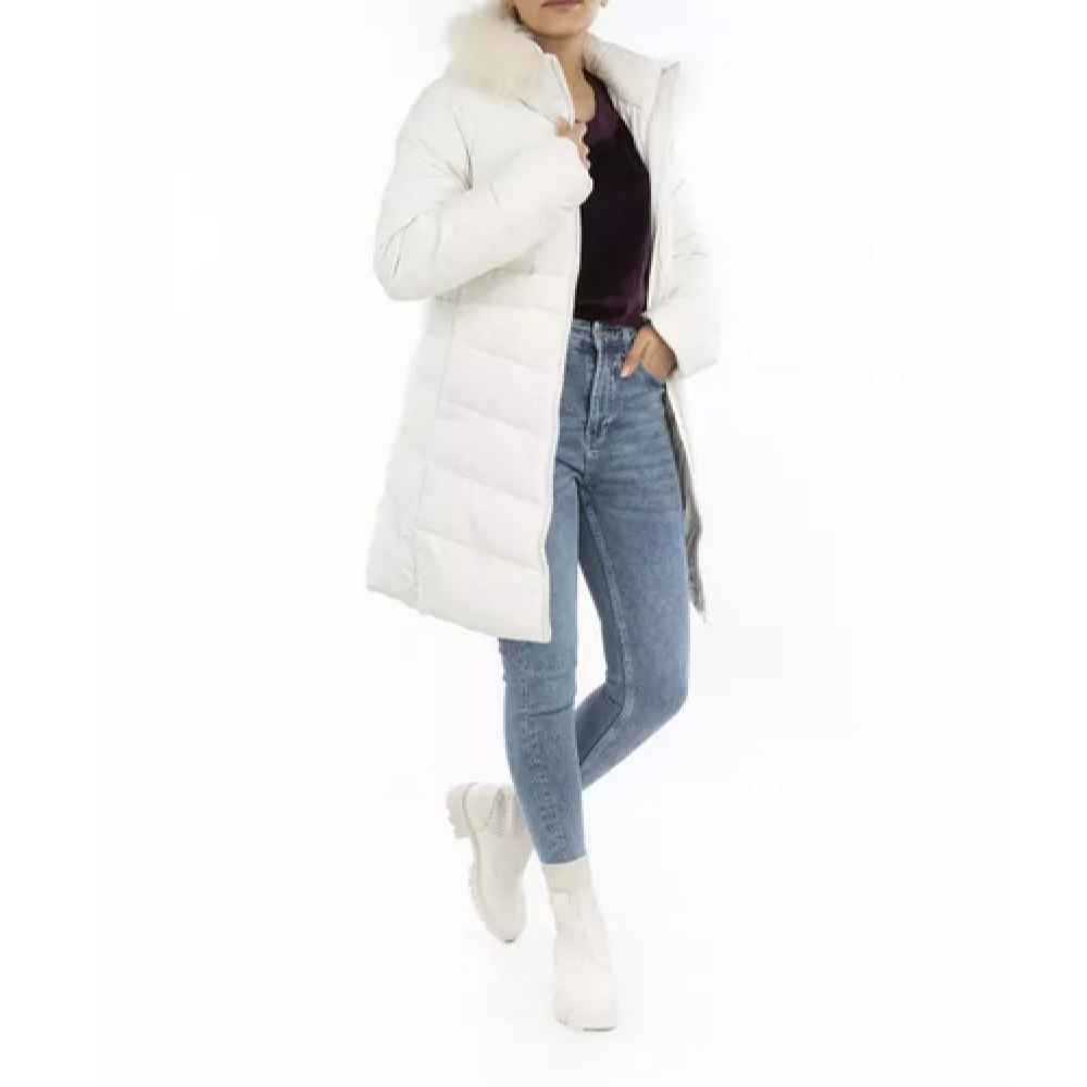 Price and Buy Puffer Jacket for Women Long Sleeve Zipper with Hood Foad - Image 4