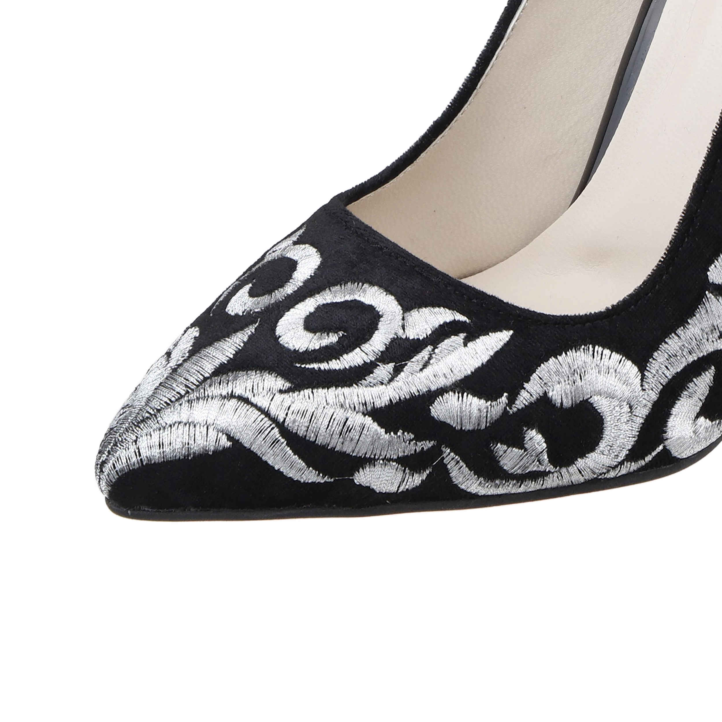Price and Buy Pump Heels for Women with Embroidered Design - Image 3