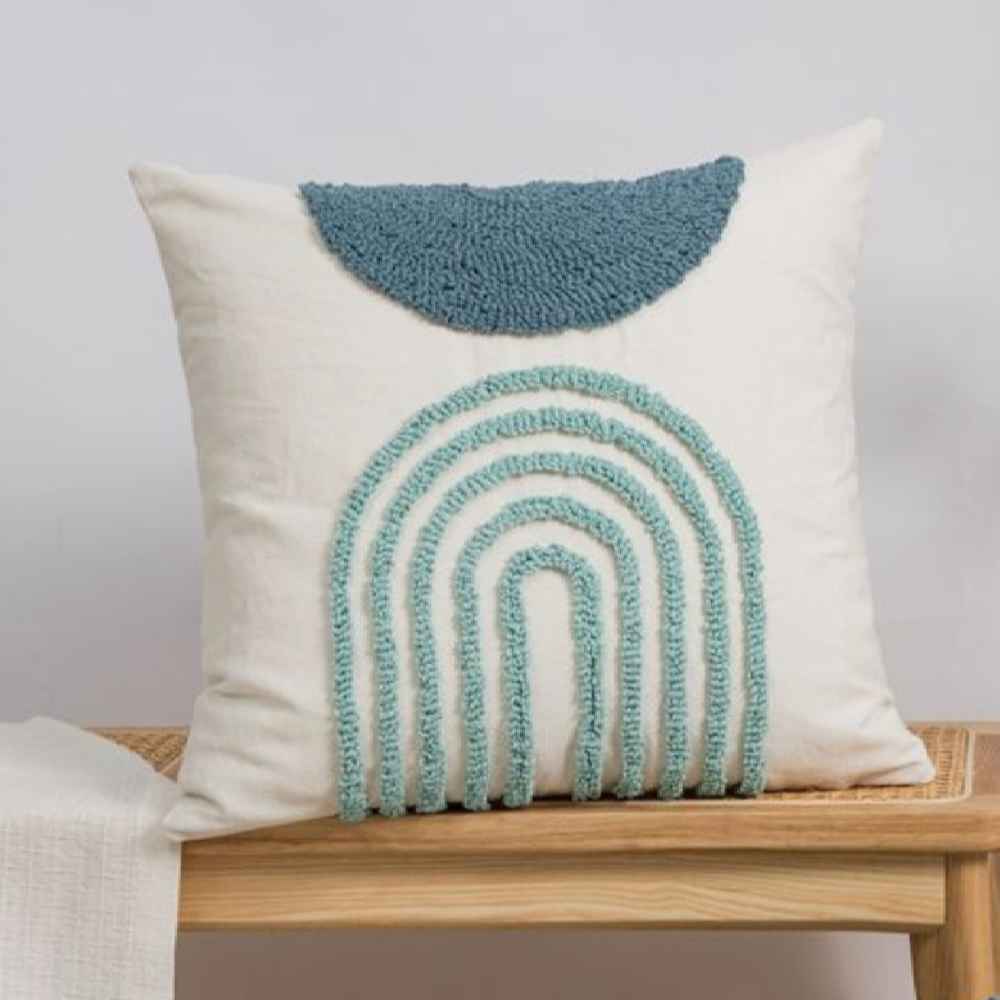 Price and Buy Punch Needle Cushion Cover – Embroidered Abstract Pattern Nila - Image 3