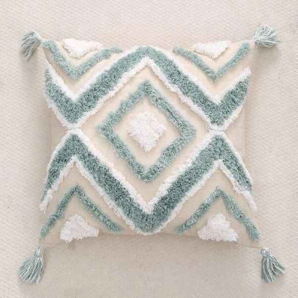 Price and Buy Punch Needle Cushion Cover – Embroidered Geometric Pattern Hamon - Image 3