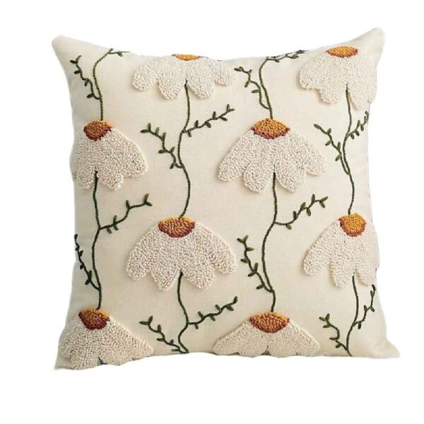 Price and Buy Punch Needle Cushion Cover – Embroidered White Chamomile Design_68fdfcccaf5ba.jpeg Price and Buy Punch Needle Cushion Cover – Embroidered White Chamomile Design