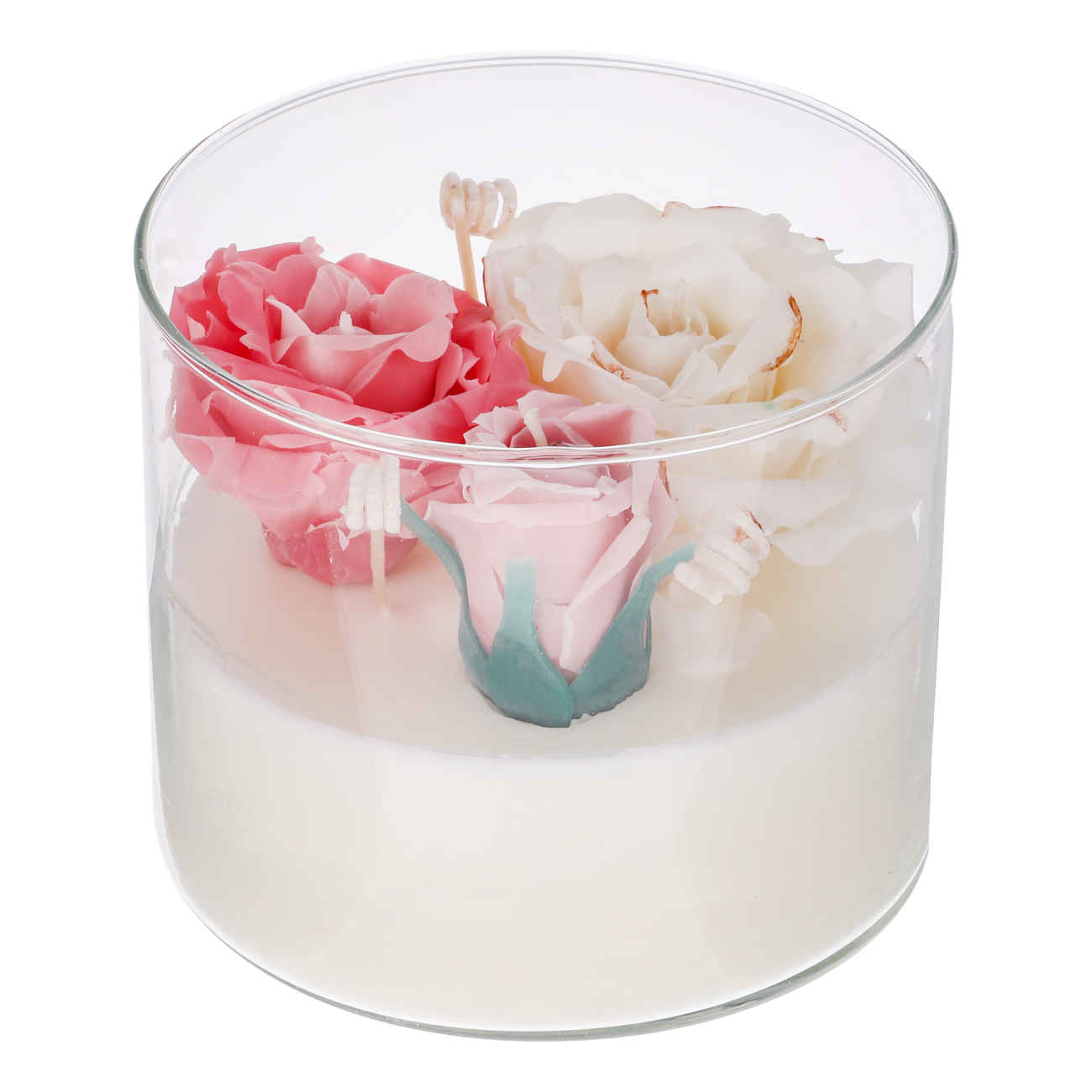 Price and Buy Pure White Candle with Delicate Flower Details – Serenity and Style_69032e06a2011.jpeg Price and Buy Pure White Candle with Delicate Flower Details – Serenity and Style - Image 1