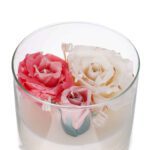 Price and Buy Pure White Candle with Delicate Flower Details – Serenity and Style - Image 4