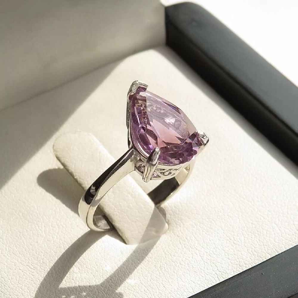 Price and Buy Purple Amethyst Silver Ring For Women Ashk