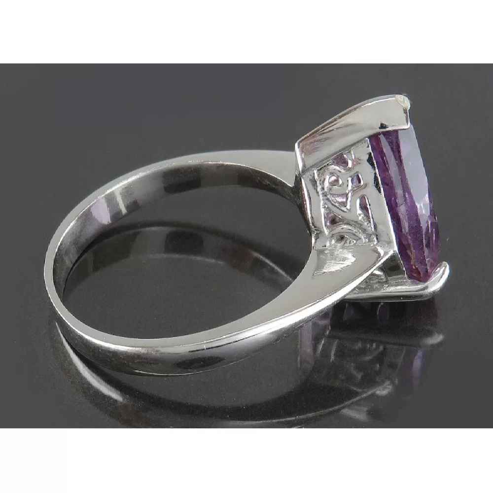 Price and Buy Purple Amethyst Silver Ring For Women Ashk - Image 4