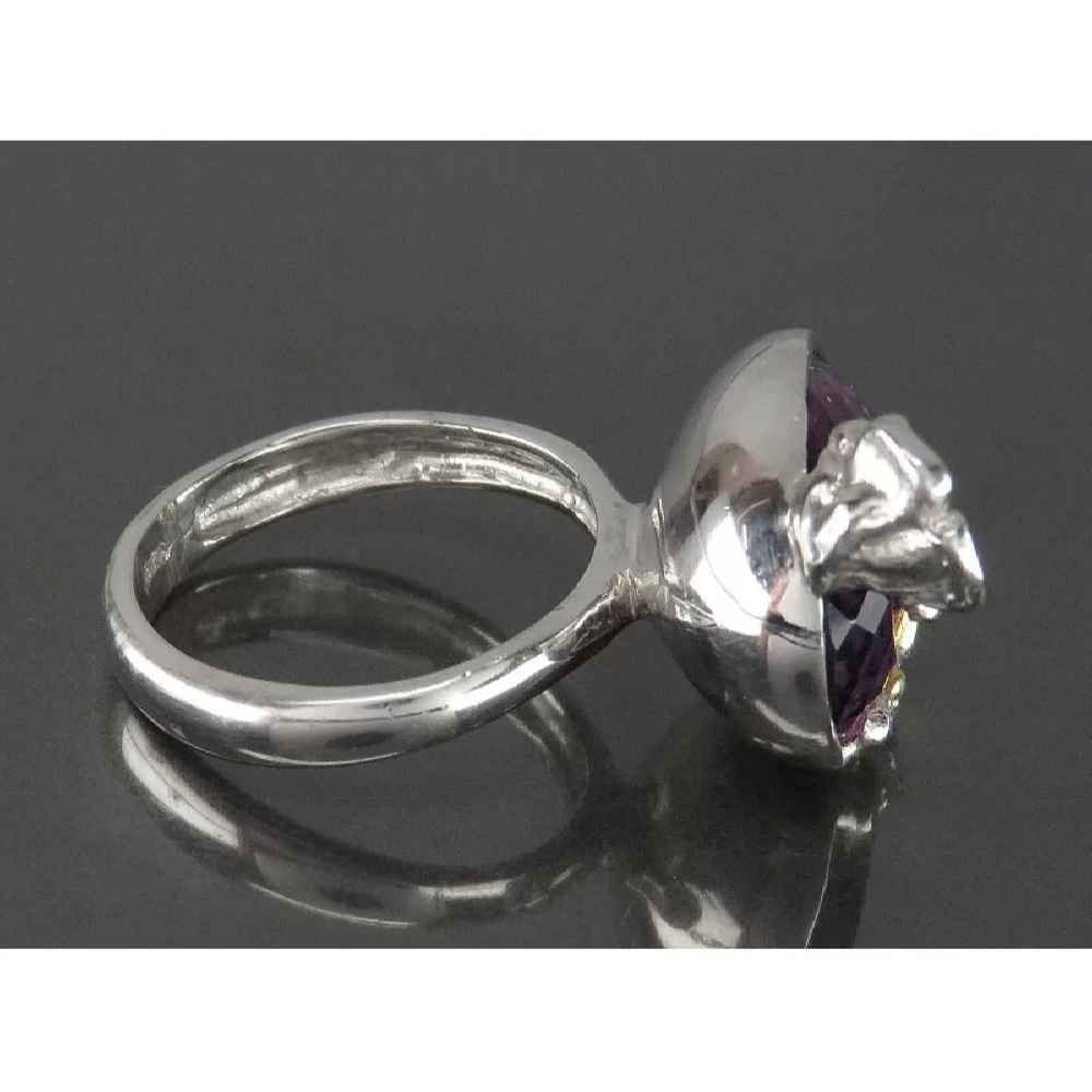 Price and Buy Purple Amethyst Silver Ring For Women Bahar - Image 4
