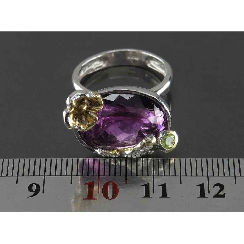 Price and Buy Purple Amethyst Silver Ring For Women Bahar - Image 5