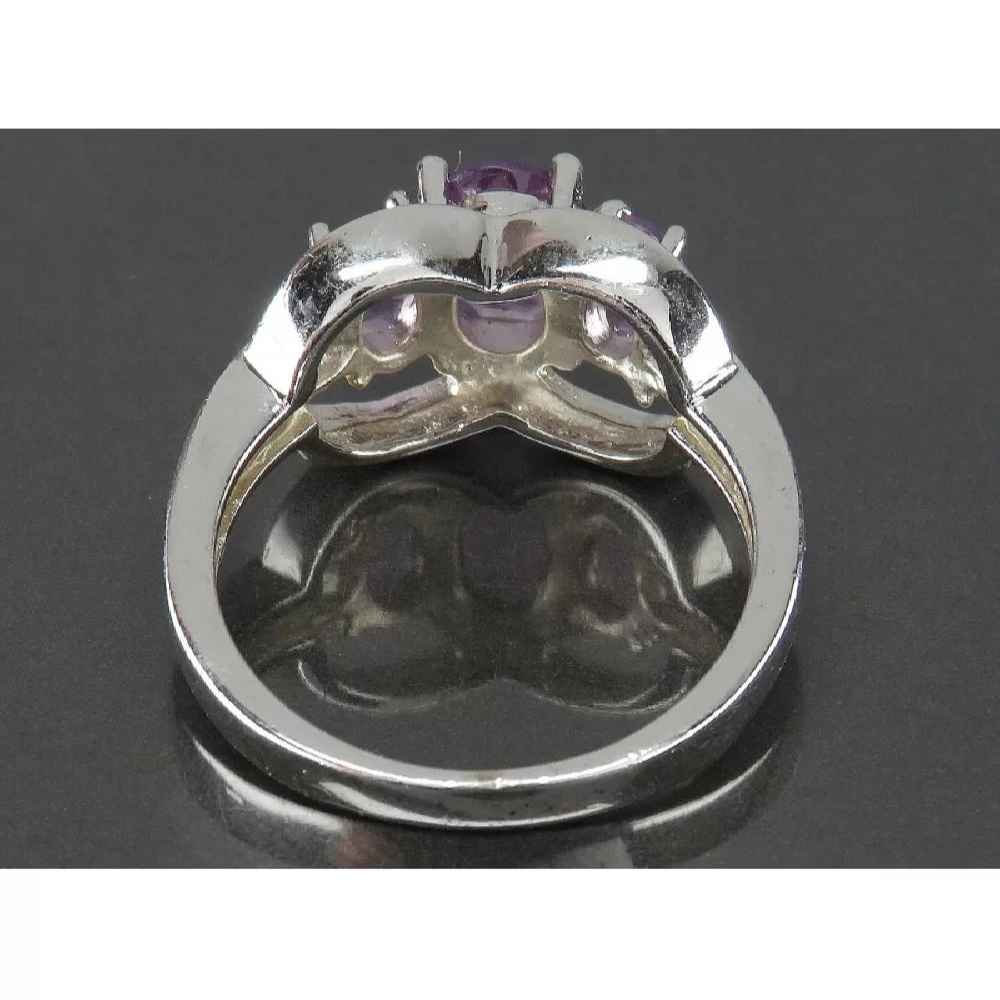 Price and Buy Purple Amethyst Silver Ring For Women Banafshe - Image 3