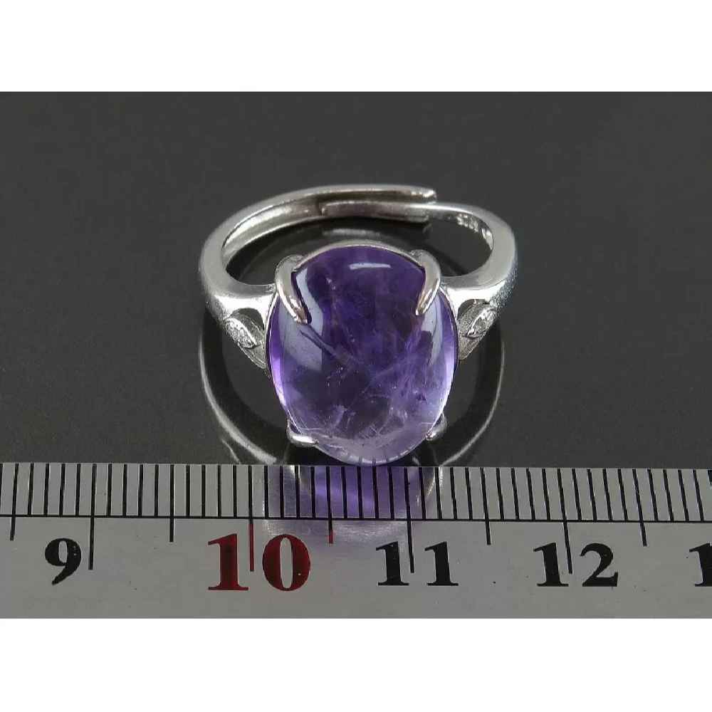 Price and Buy Purple Amethyst Silver Ring For Women Damle - Image 5