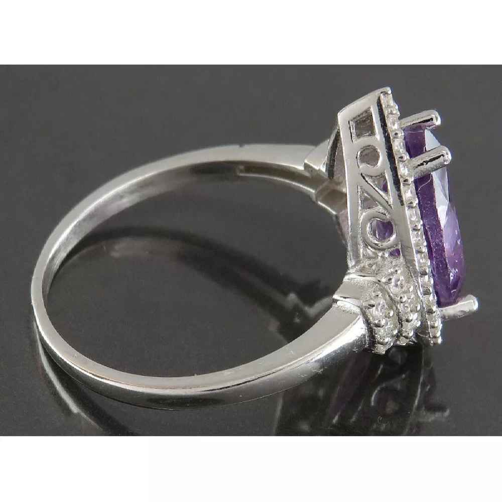 Price and Buy Purple Amethyst Silver Ring For Women Fakher - Image 4