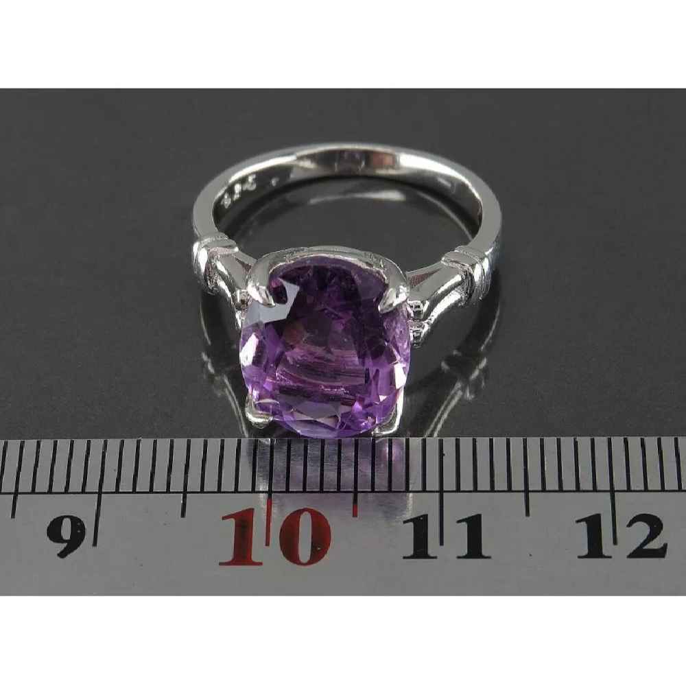 Price and Buy Purple Amethyst Silver Ring For Women Mahshid - Image 5