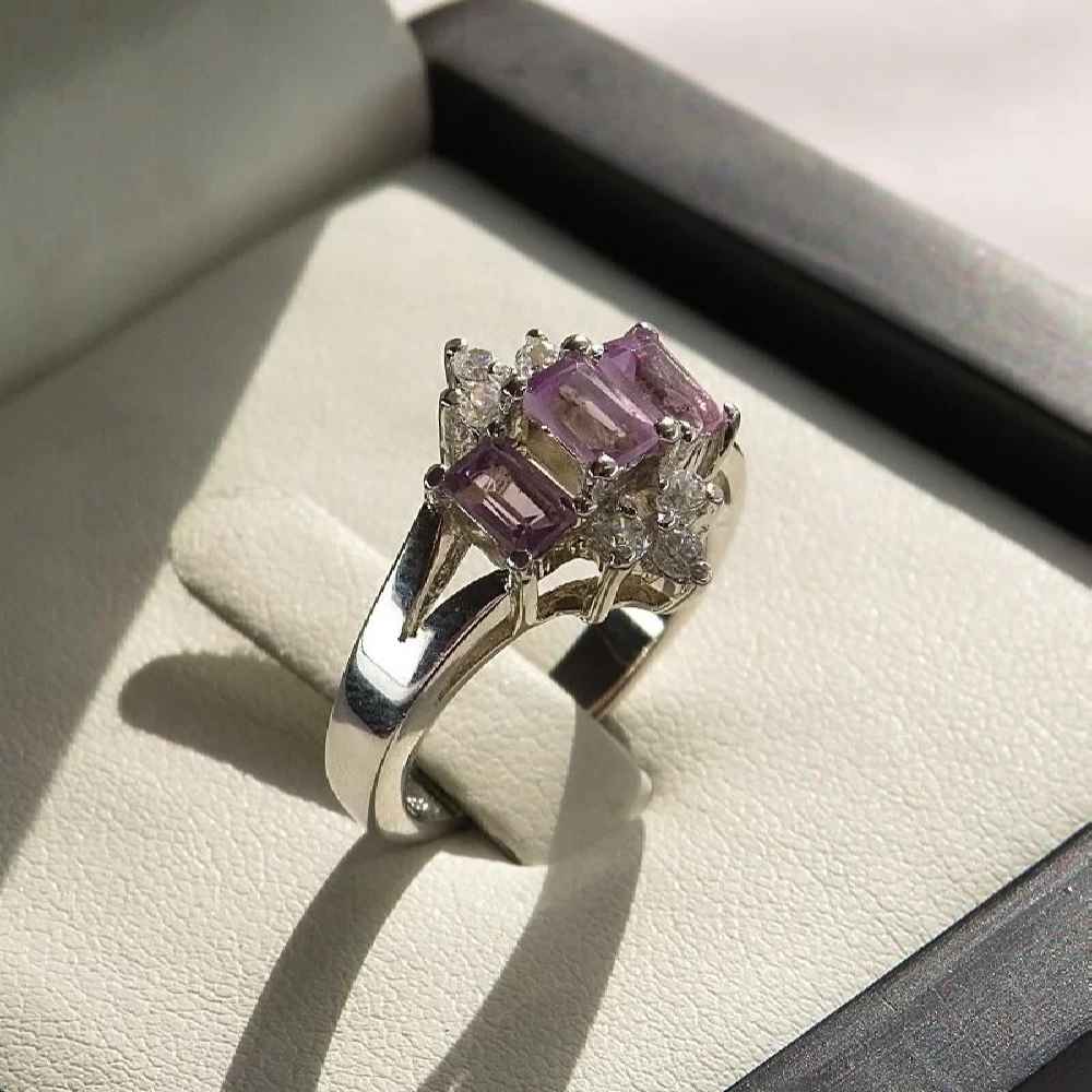 Price and Buy Purple Amethyst Silver Ring For Women Maleka